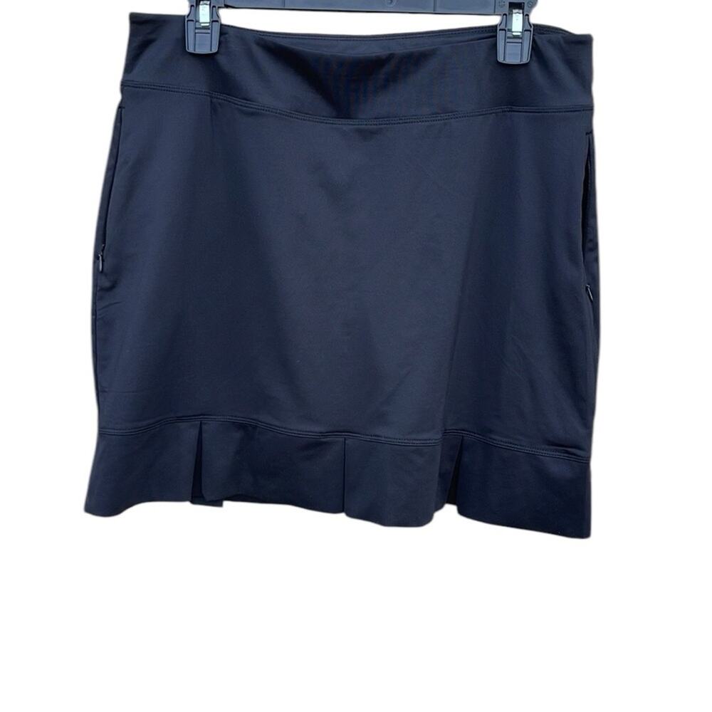 Lady Pinseeker black golf pickleball skort skirt size large